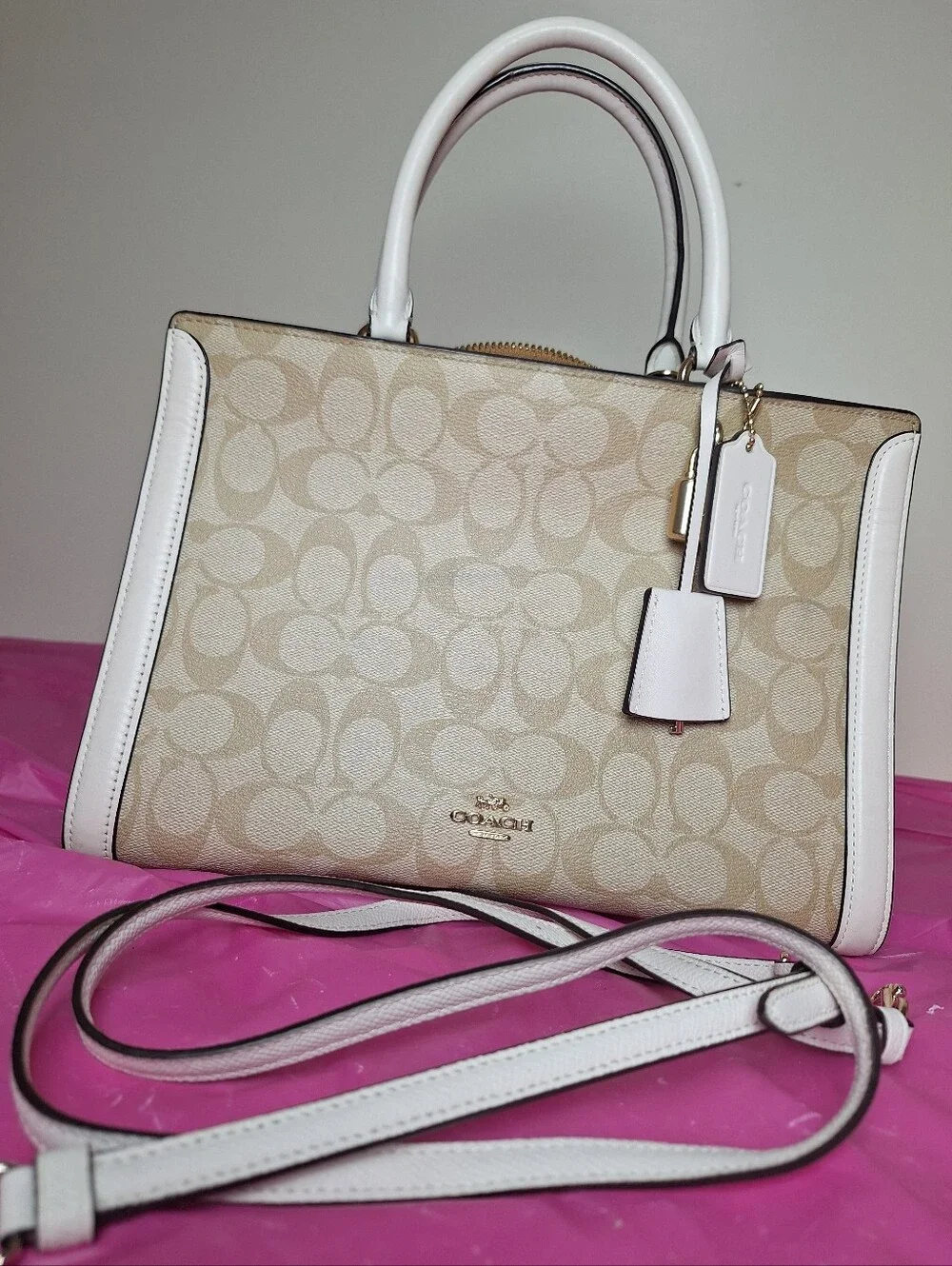 Coach ZOE Carryall Signature Canvas